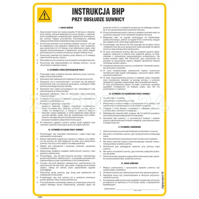 Instrukcja BHP przy obsłudze suwnicy - IAE06 - Instrukcja BHP do wydruku