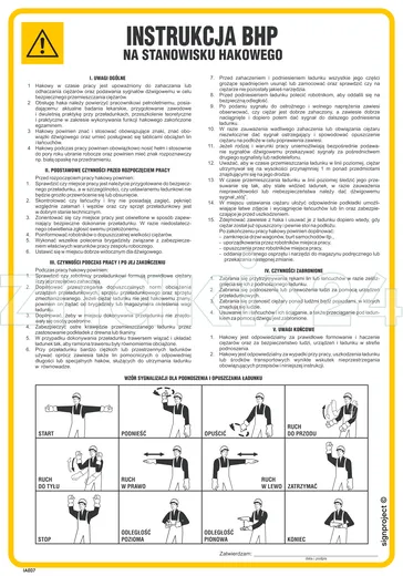 Instrukcja BHP na stanowisku hakowego - IAE07 - Instrukcja BHP do wydruku