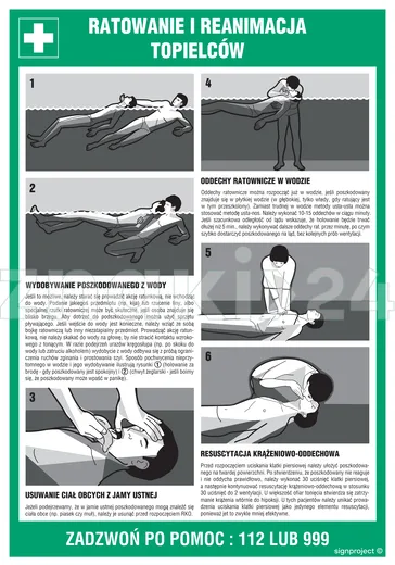 Instrukcja ratowania i reanimowania topielców - DD004 - Instrukcja BHP do wydruku