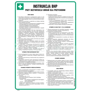 Instrukcja BHP przy dezynfekcji ubrań dla przychodni - DD014 - Instrukcja BHP do wydruku