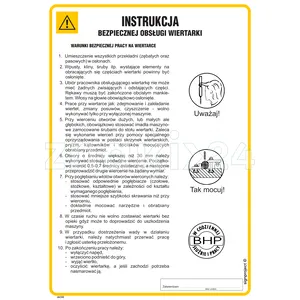 Instrukcja bezpiecznej obsługi wiertarki - IAC03 - Instrukcja BHP do wydruku