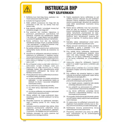 Instrukcja BHP przy szlifierkach - IAC01 - Instrukcja BHP do wydruku