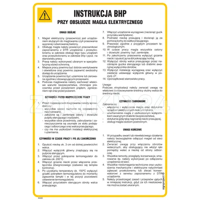 Instrukcja BHP przy obsłudze magla elektrycznego - IAA33 - Instrukcja BHP do wydruku