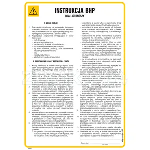 Instrukcja BHP dla listonosza - IAA31 - Instrukcja BHP do wydruku