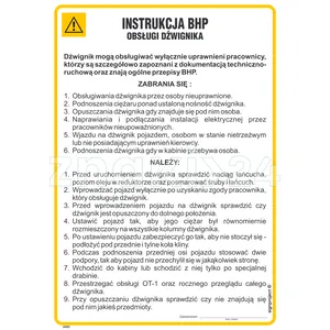 Instrukcja BHP obsługi dźwignika - IAE02 - Instrukcja BHP do wydruku