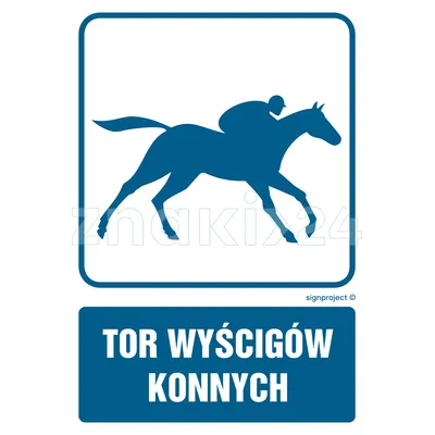 Tor wyścigów konnych - Znak informacyjny - RD004