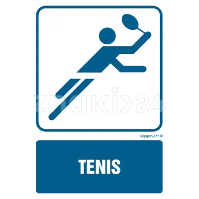 Tenis - Znak informacyjny - RD009