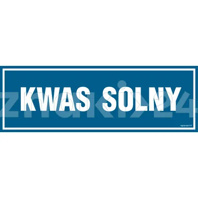 Kwas solny - Znak ostrzegawczy. Znak informacyjny - NC057