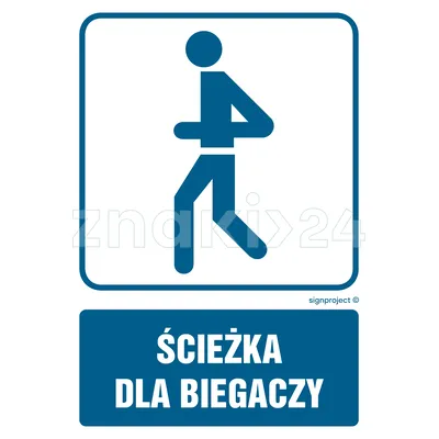 Ścieżka dla biegaczy - Znak informacyjny - RD011