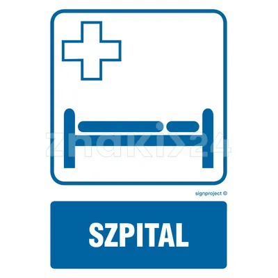 Szpital - Znak informacyjny - RF001