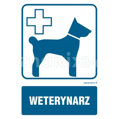 Weterynarz - Znak informacyjny - RF007