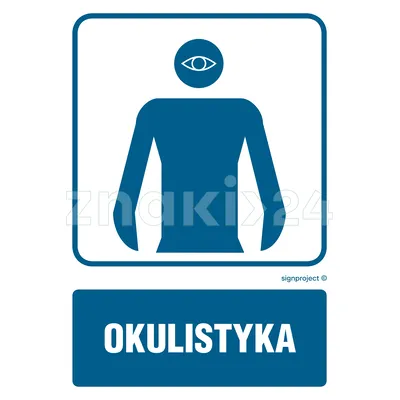 Okulistyka - Znak informacyjny - RF009