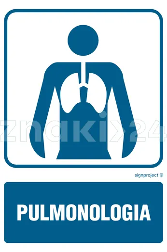 Pulmonologia - Znak informacyjny - RF016