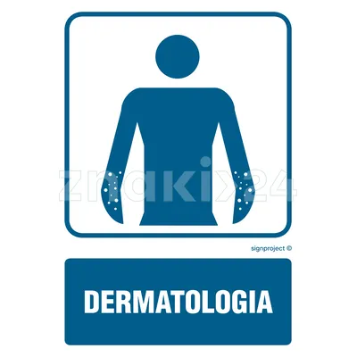 Dermatologia - Znak informacyjny - RF012