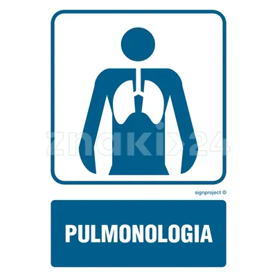 Pulmonologia - Znak informacyjny - RF016