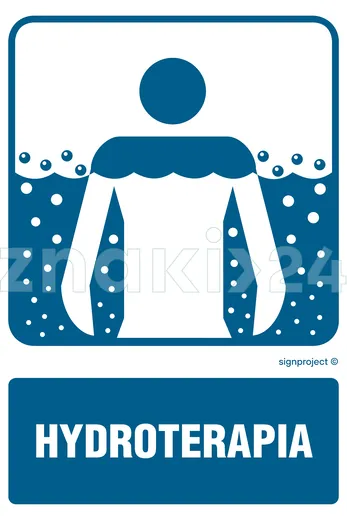 Hydroterapia - Znak informacyjny - RF024