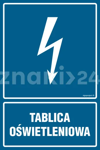 Tablica oświetleniowa - Znak elektryczny - HG048