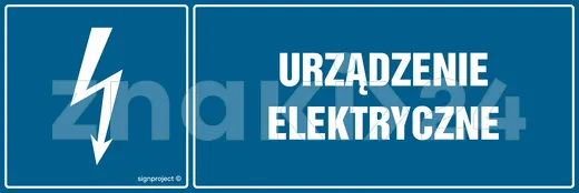 Urządzenie elektryczne - Znak elektryczny - HH016