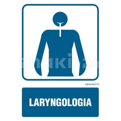 Laryngologia - Znak informacyjny - RF017