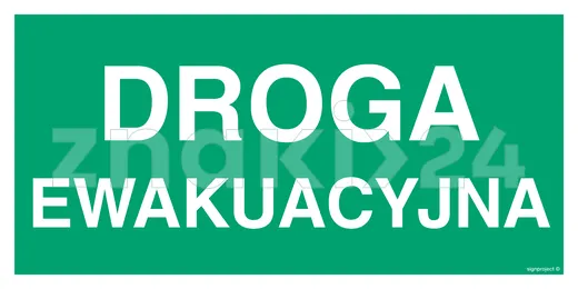 Droga ewakuacyjna - Znak ewakuacyjny - AC005