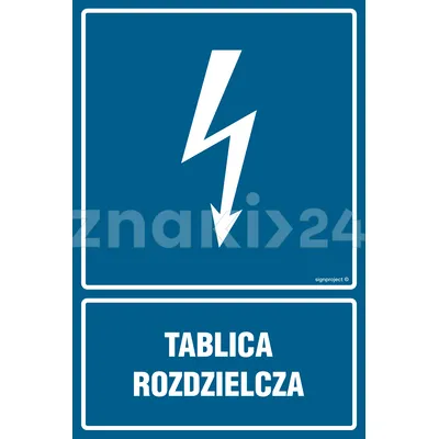 Tablica rozdzielcza - Znak elektryczny - HG049