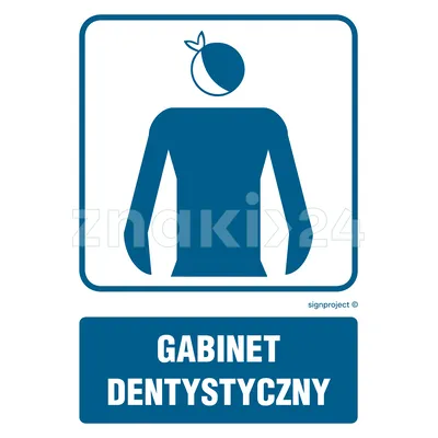 Gabinet dentystyczny - Znak informacyjny - RF011