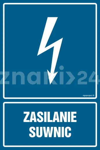 Zasilanie suwnic - Znak elektryczny - HG036