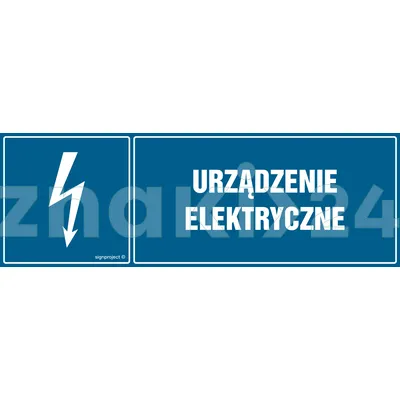 Urządzenie elektryczne - Znak elektryczny - HH016