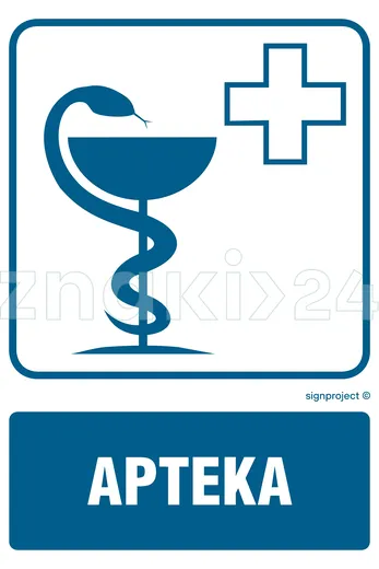 Apteka - Znak informacyjny - RF004