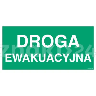 Droga ewakuacyjna - Znak ewakuacyjny - AC005