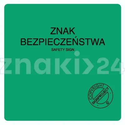 Znak bezpieczeństwa - Znak ewakuacyjny - AC501