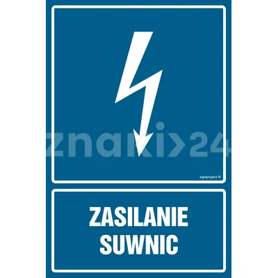 Zasilanie suwnic - Znak elektryczny - HG036