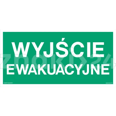 Wyjście ewakuacyjne - Znak ewakuacyjny - AA001