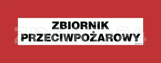 Zbiornik przeciwpożarowy - Znak przeciwpożarowy - BC121