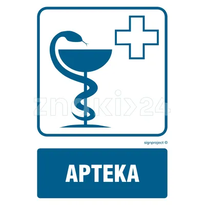 Apteka - Znak informacyjny - RF004