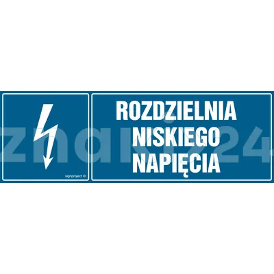 Rozdzielnia niskiego napięcia - Znak elektryczny - HH042