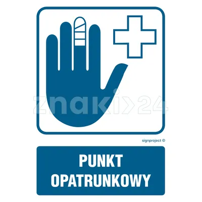 Punkt opatrunkowy - Znak informacyjny - RF005