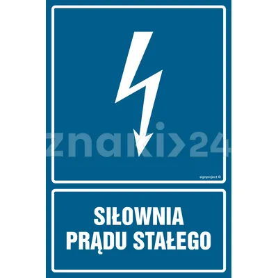 Siłownia prądu stałego - Znak elektryczny - HG045