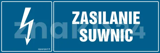 Zasilanie suwnic - Znak elektryczny - HH045