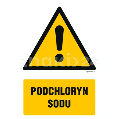 Podchloryn sodu - Znak BHP - GF054