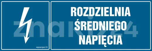 Rozdzielnia średniego napięcia - Znak elektryczny - HH043