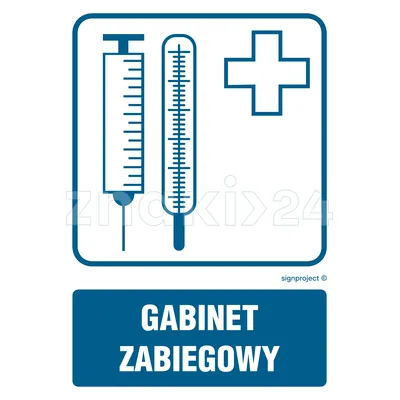 Gabinet zabiegowy - Znak informacyjny - RF002