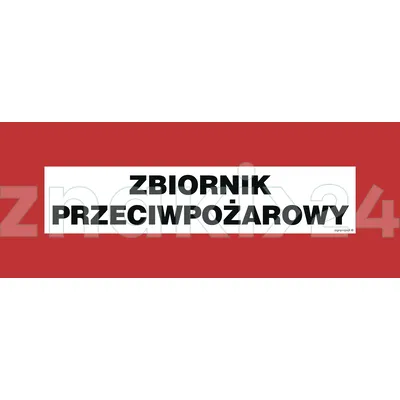 Zbiornik przeciwpożarowy - Znak przeciwpożarowy - BC121