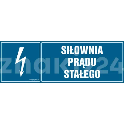 Siłownia prądu stałego - Znak elektryczny - HH049