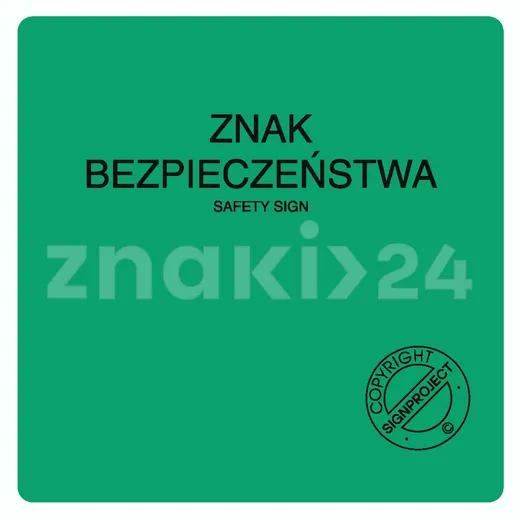 Znak bezpieczeństwa - Znak ewakuacyjny - AC501