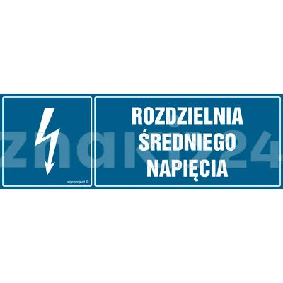 Rozdzielnia średniego napięcia - Znak elektryczny - HH043