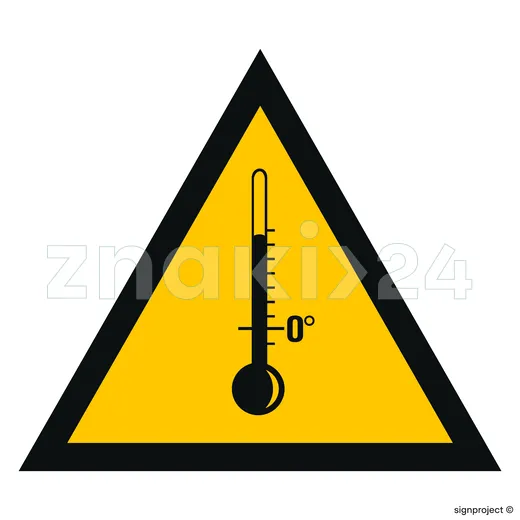 Ostrzeżenie przed wysokimi temperaturami - Znak BHP - JA007