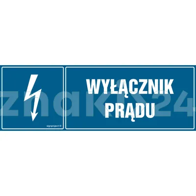 Wyłącznik prądu - Znak elektryczny - HH019