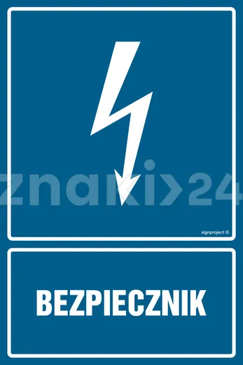 Bezpiecznik - Znak elektryczny - HG011