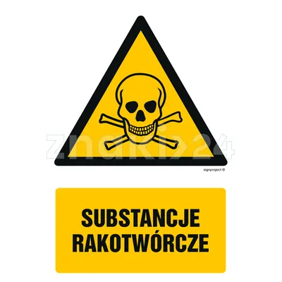 Substancje rakotwórcze - Znak BHP - GF007